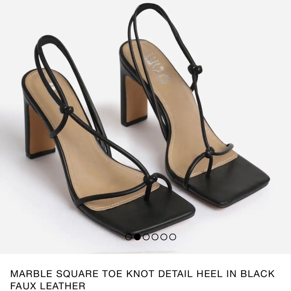 size 11 black EGO marble style heels